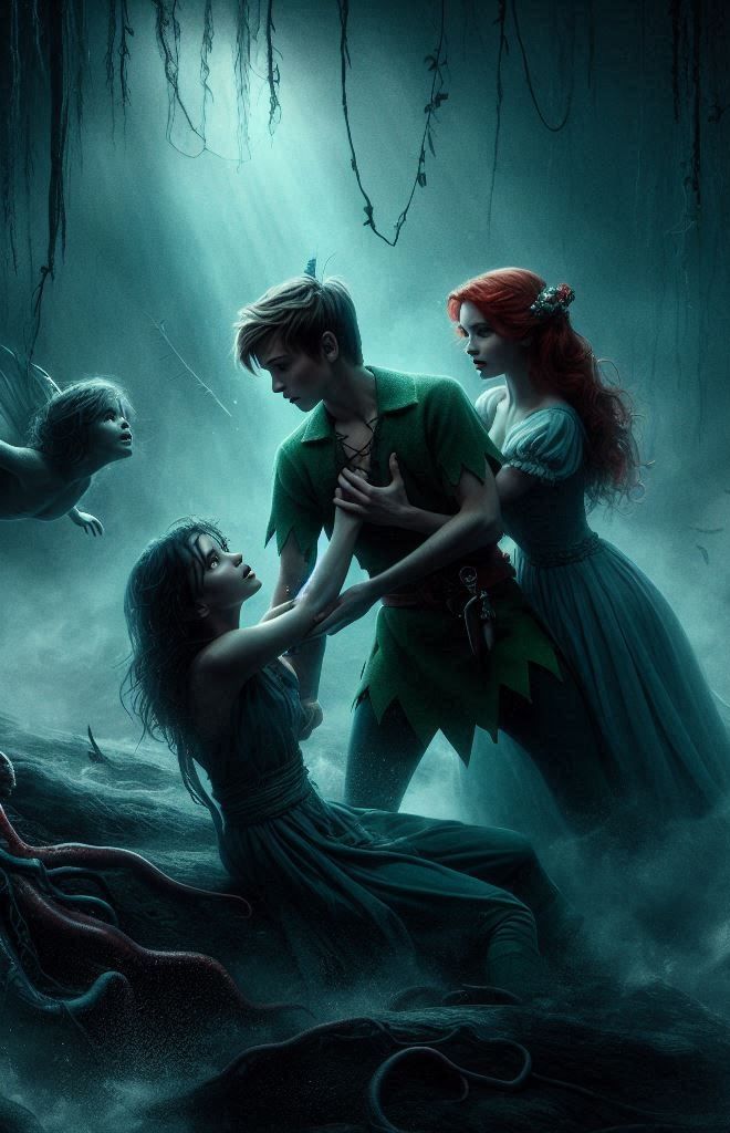 Peter Pan and the girls