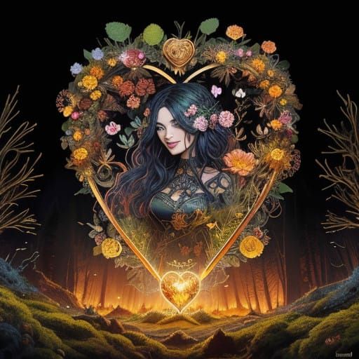 Enchanting flower wreath 