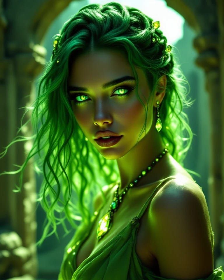 The Radiant Maiden of the Peridot Glow