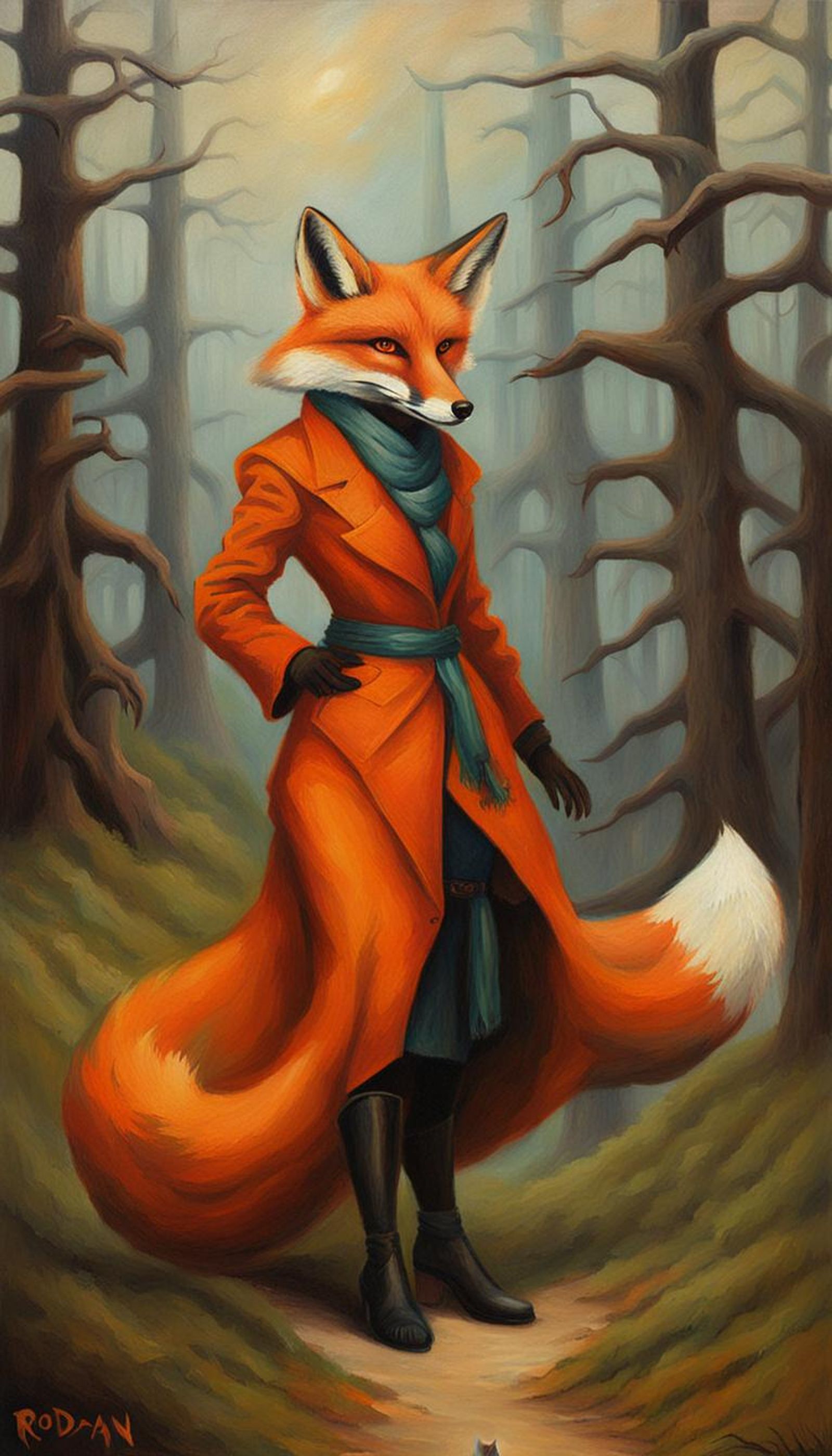 fox woman, by Rodan - AI Generated Artwork - NightCafe Creator