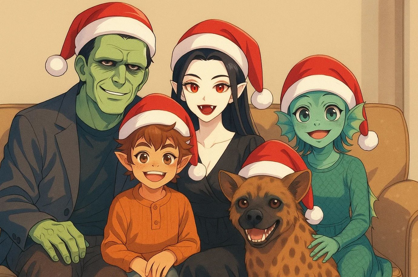 Unusual family portrait