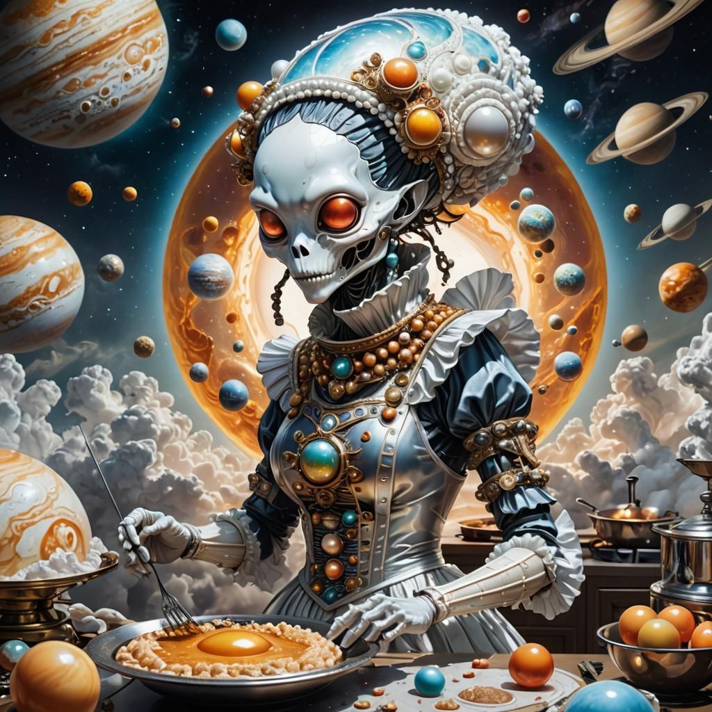cosmic chef  by @fineluart