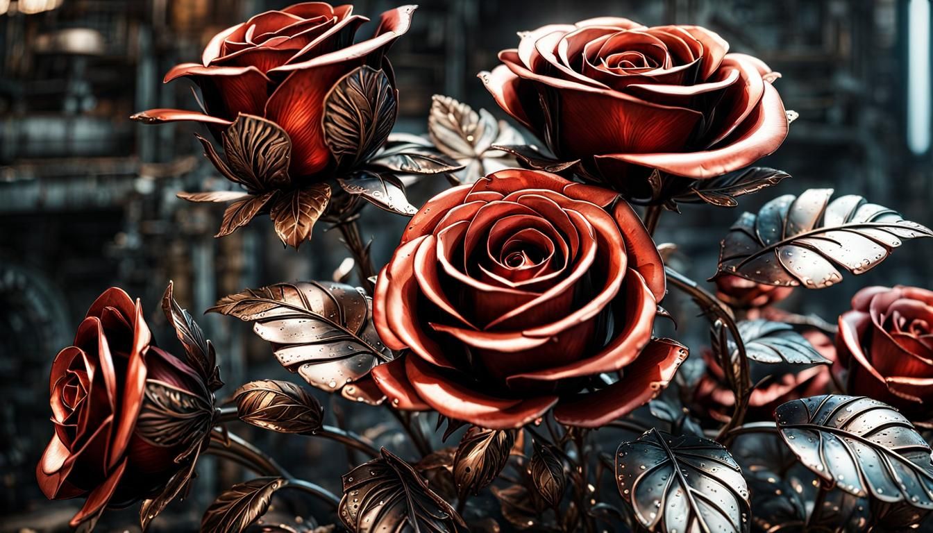 Ornate of Metal Roses  by @Leycer