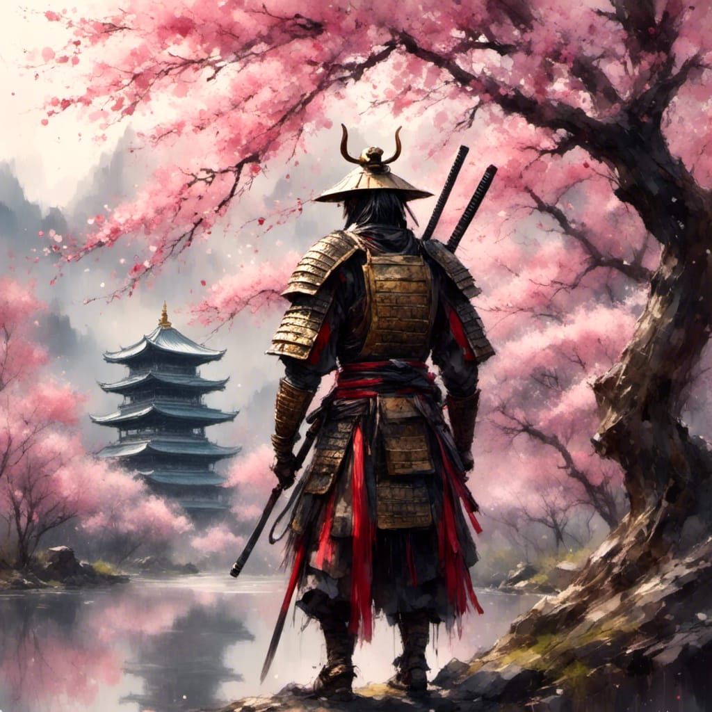 <lora:NaturxSmileV1:1.0> <lora:Oil and Glory:1.0> "Bushido t...