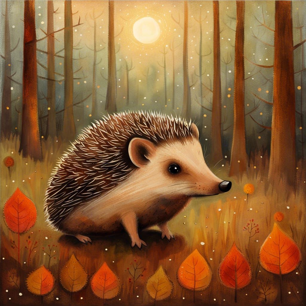 the hedgehog - AI Generated Artwork - NightCafe Creator