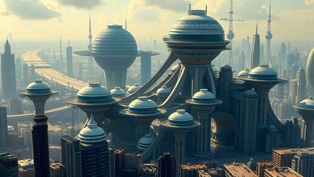 Futuristic Urban Megastructure Utopia Berkey