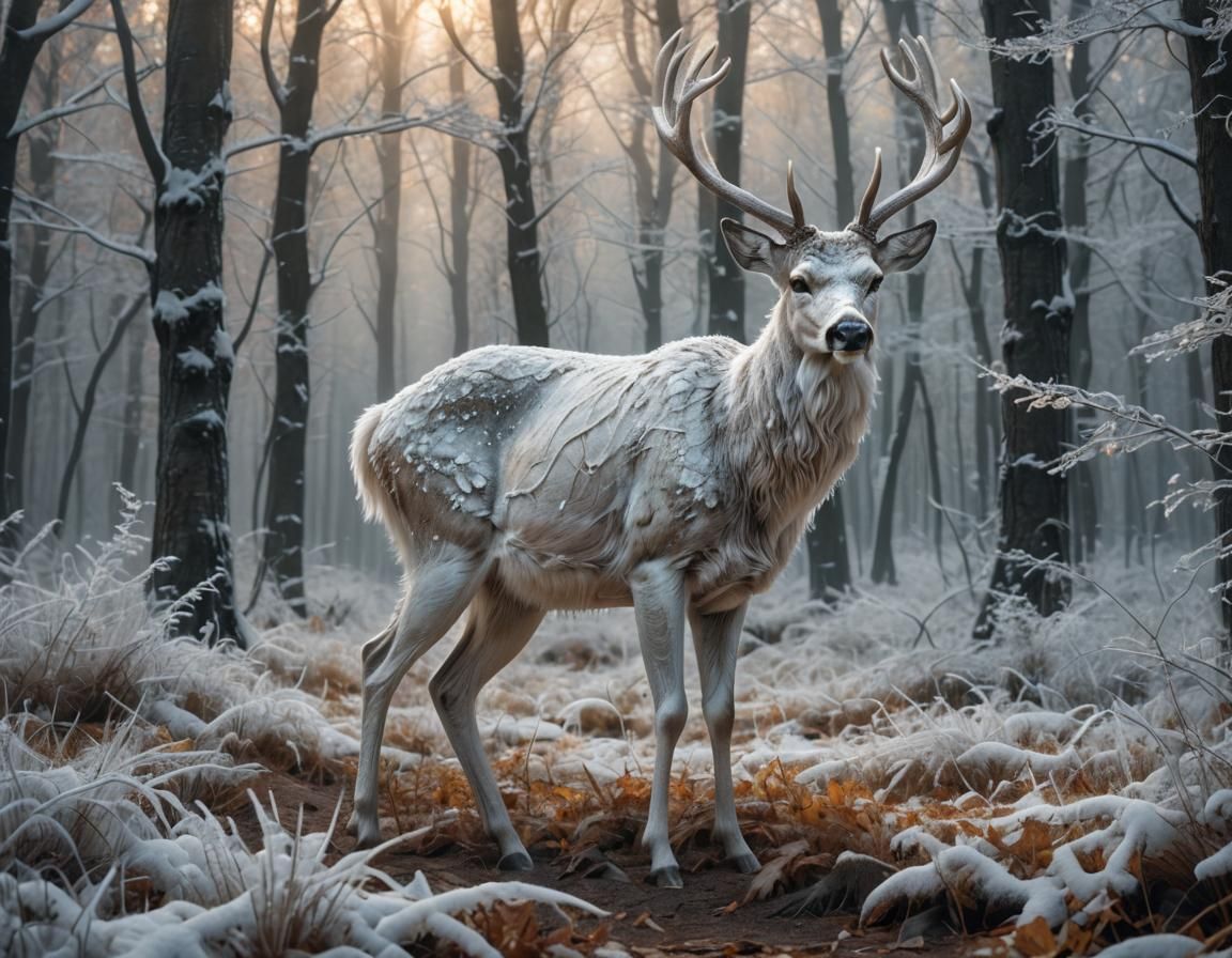 Winter deer