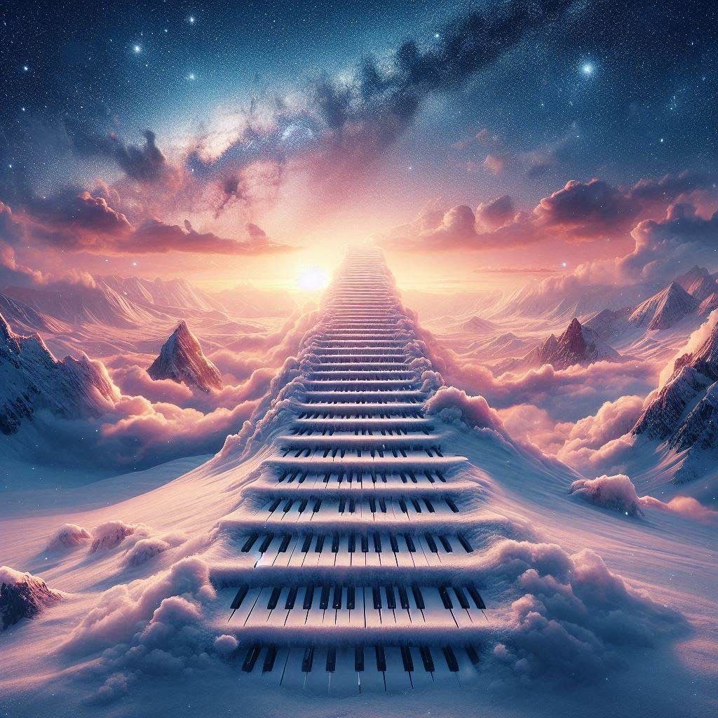 Melodic Steps to Heaven from Snowy Mountain