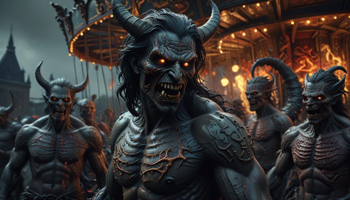 Creepy Carousel in Hell