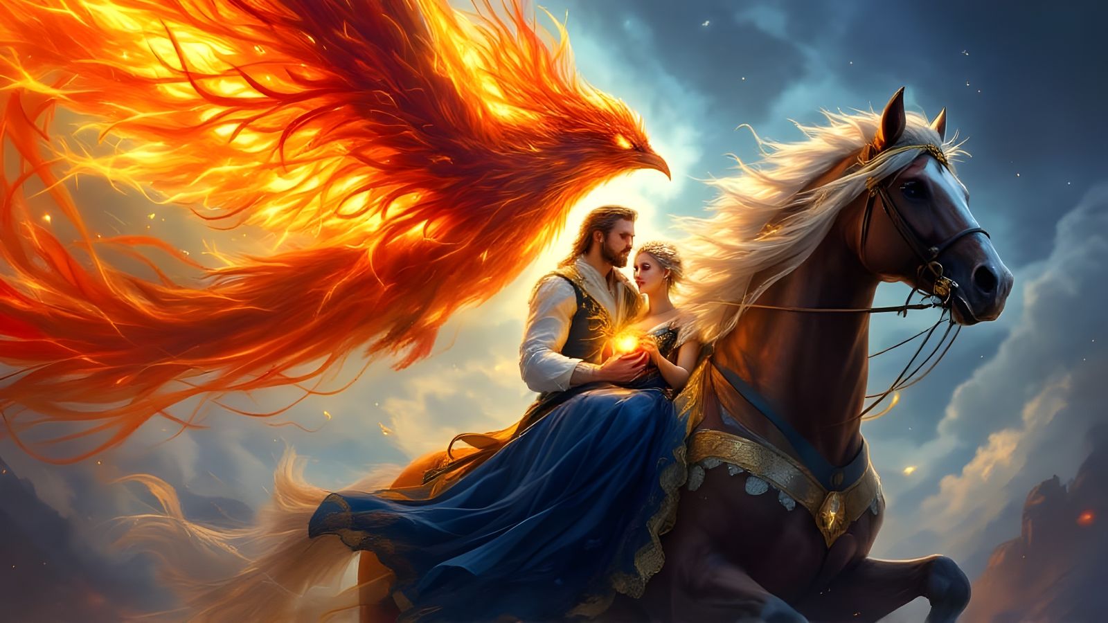 The Firebird, Ivan, Princess Vasilisa and the Horse of Power  by @Gary Murakami
