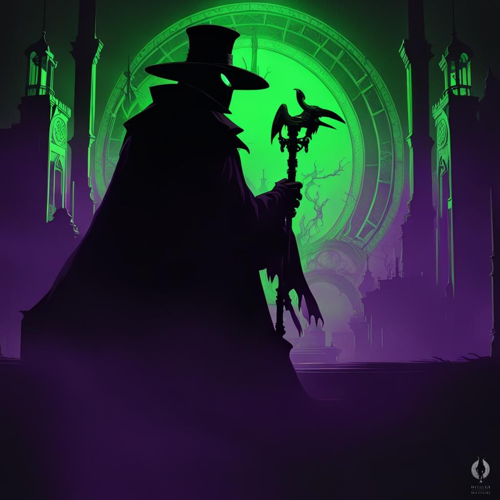 Plague doctor silhouette a masterpiece, 8k resolution, dark ...