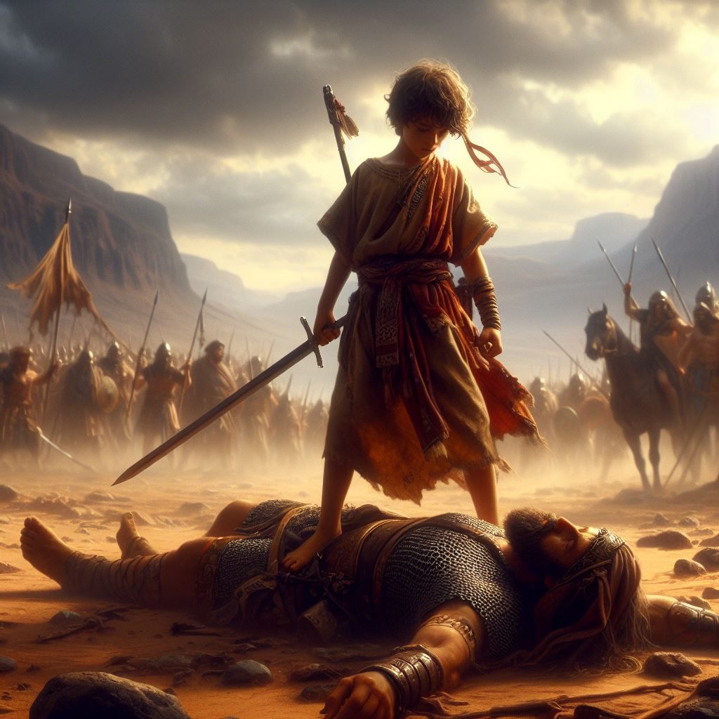 7. David Prevails In The Name Of God