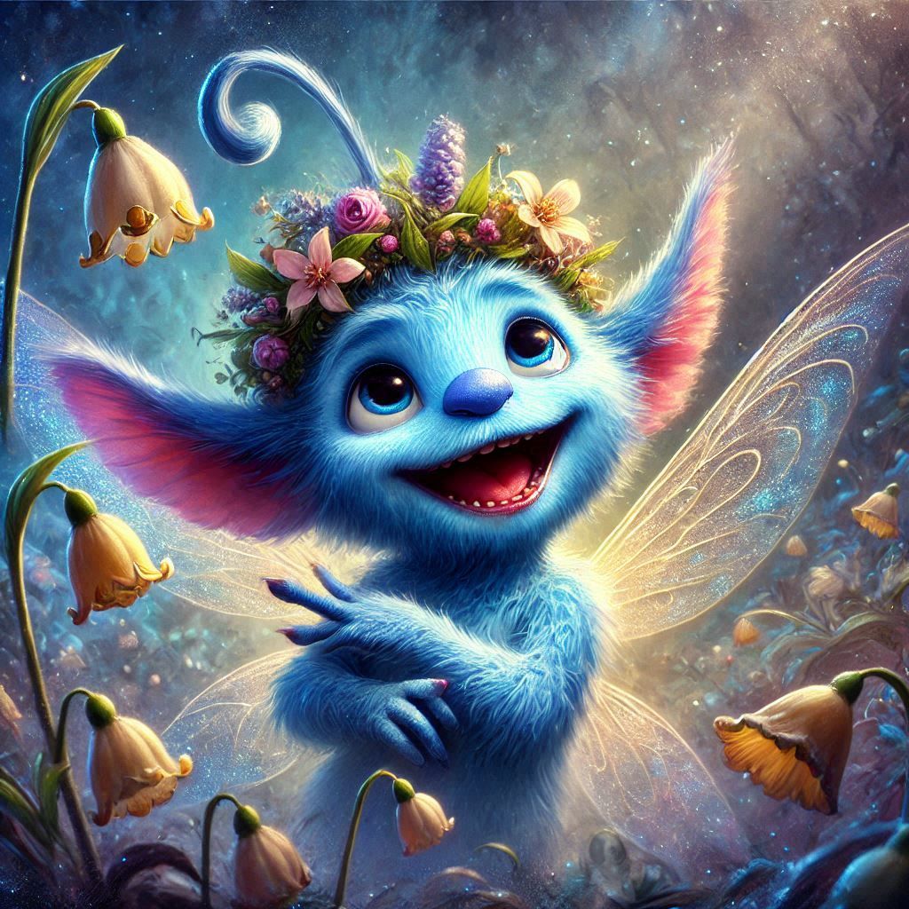 adorable fairy-tale fantasy creature portrait..