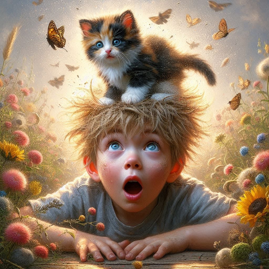 Hey Buddy, Get off My Head 😁😜😸