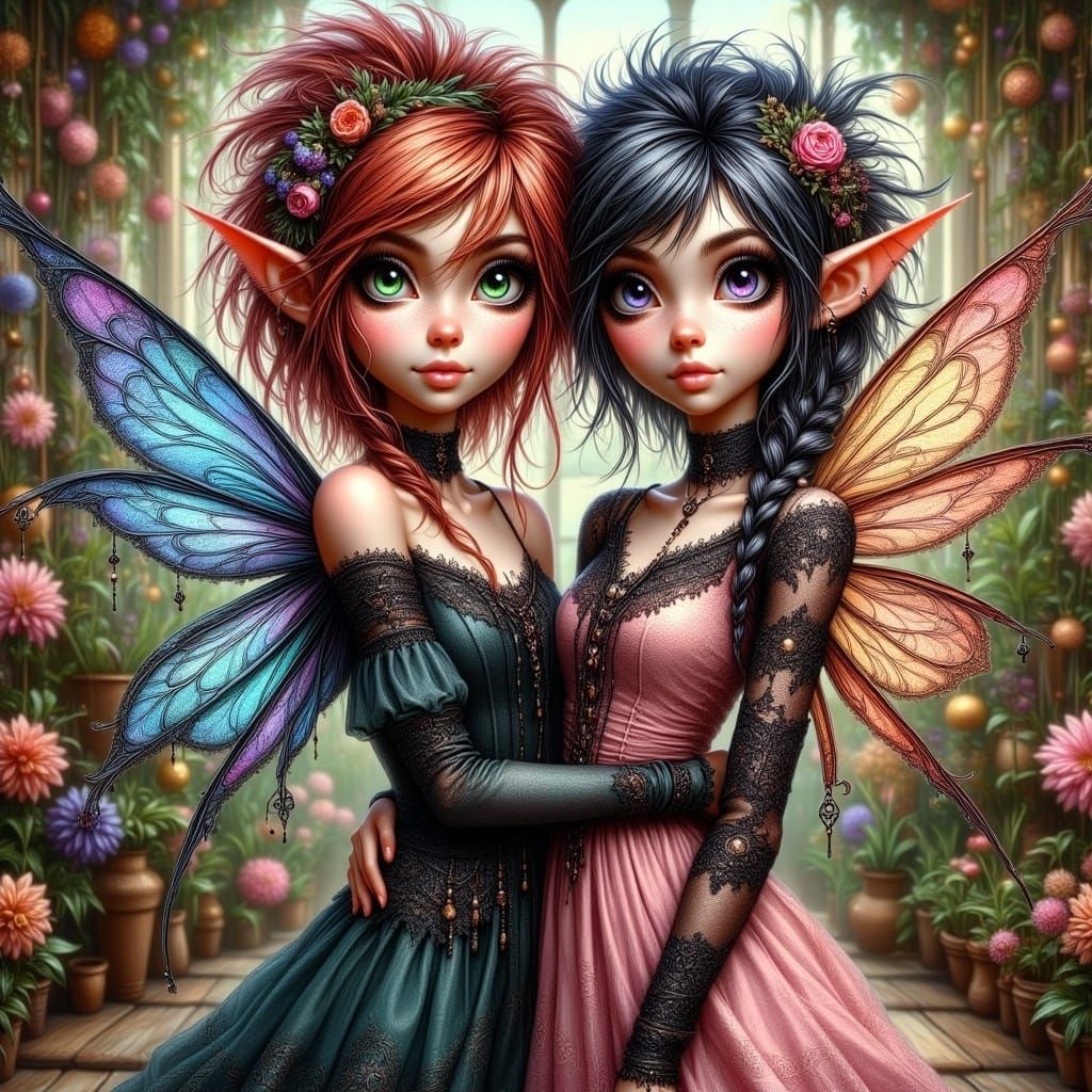 Punk pixie wedding  by @Lavidion