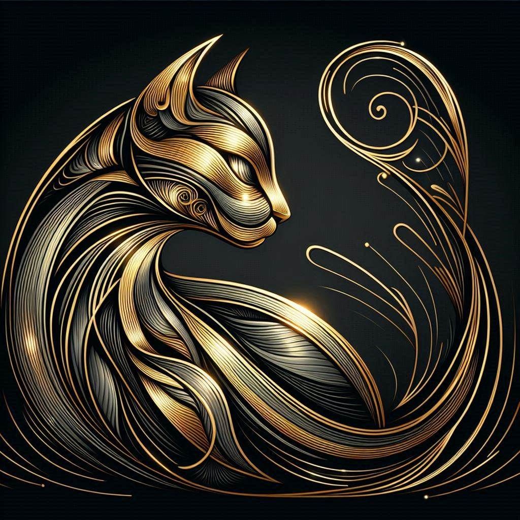 Le Chat d’Or et Noir