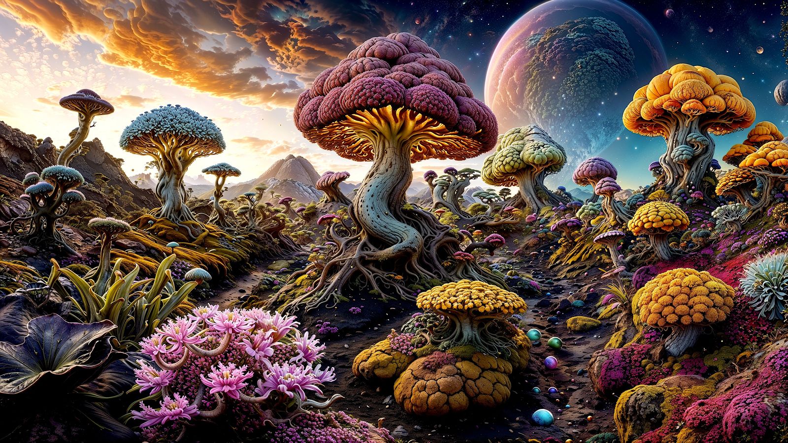 Otherworldly landscape