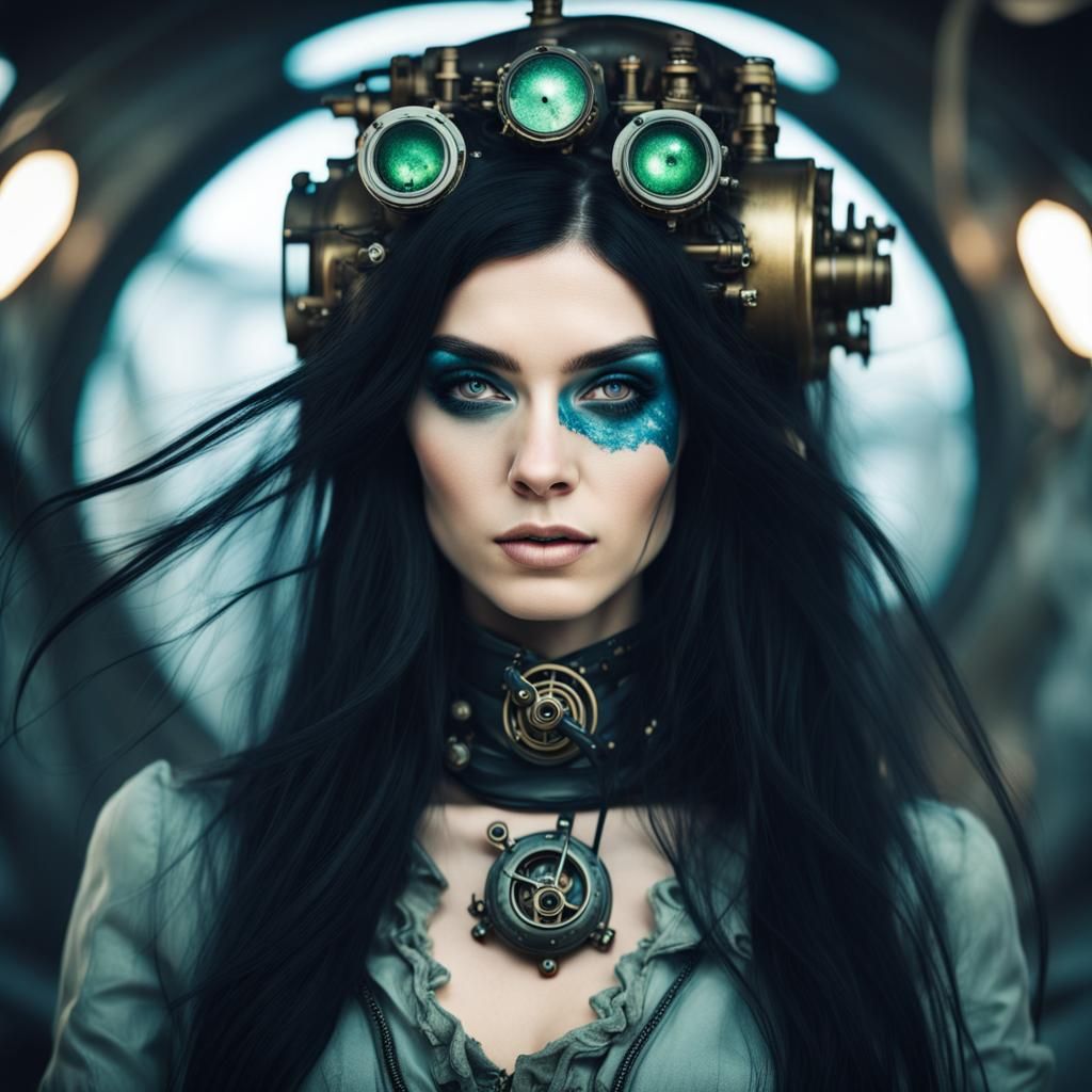 Cosmic steampunk woman