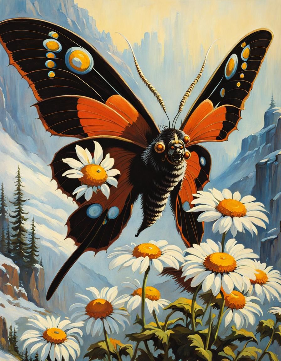 Baby mothra - AI Generated Artwork - NightCafe Creator