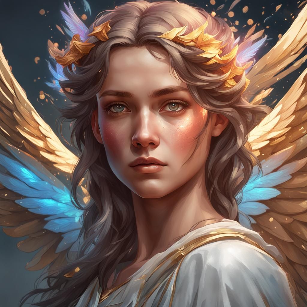 Female Angel - AI Generated Artwork - NightCafe Creator