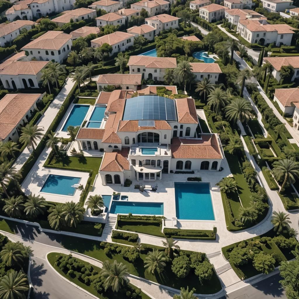 Luxury Mansion with Infinity Pool and Classic Touches