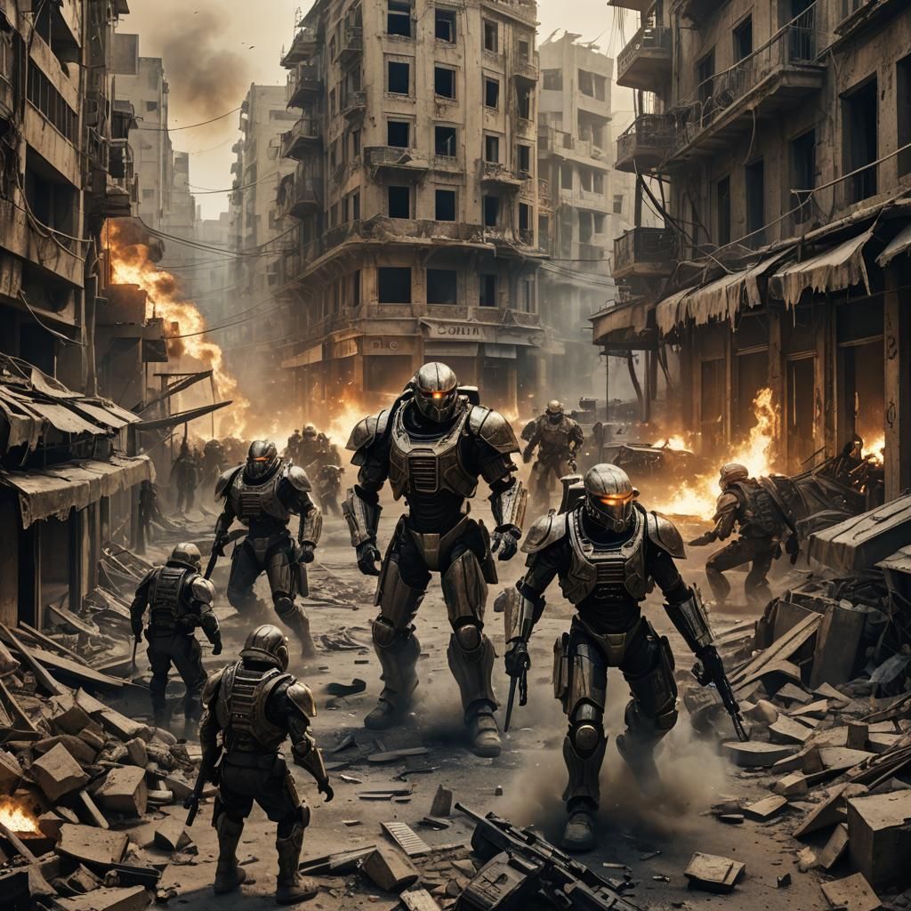 Beirut Biper War: Cinematic Sci-Fi Concept Art