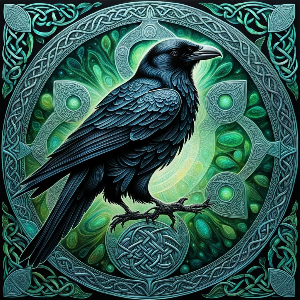 Celtic raven - AI Generated Artwork - NightCafe Creator