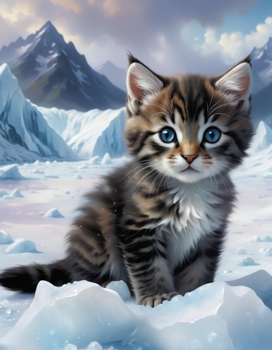 Kitty in magical wonderland 