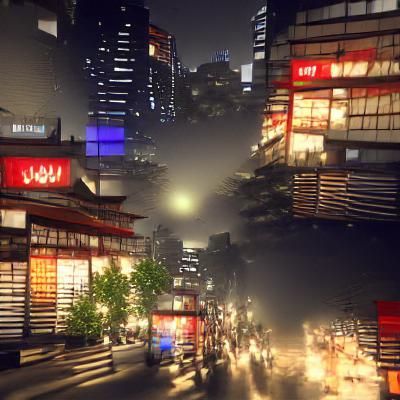 Tokyo at night