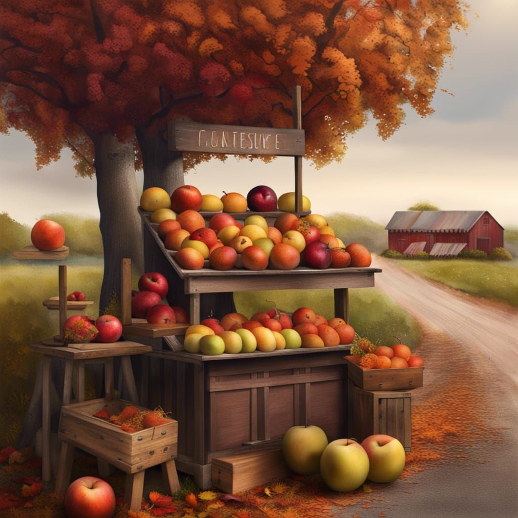 Country Fruit Stand AI Generated Artwork NightCafe Creator