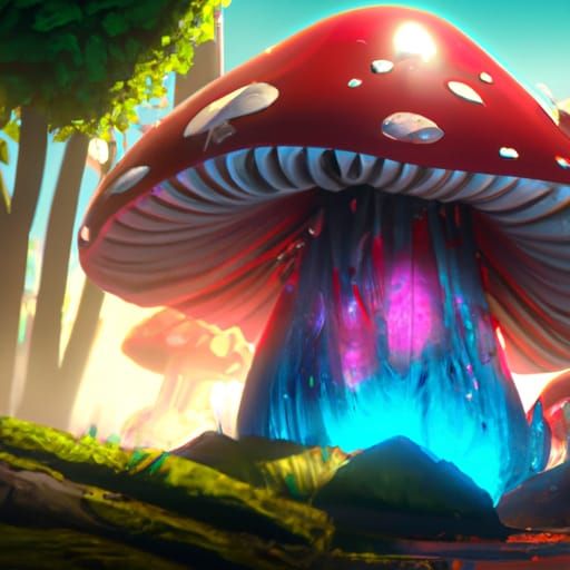 poisonous mutant mushroom AI Generated Artwork NightCafe Creator
