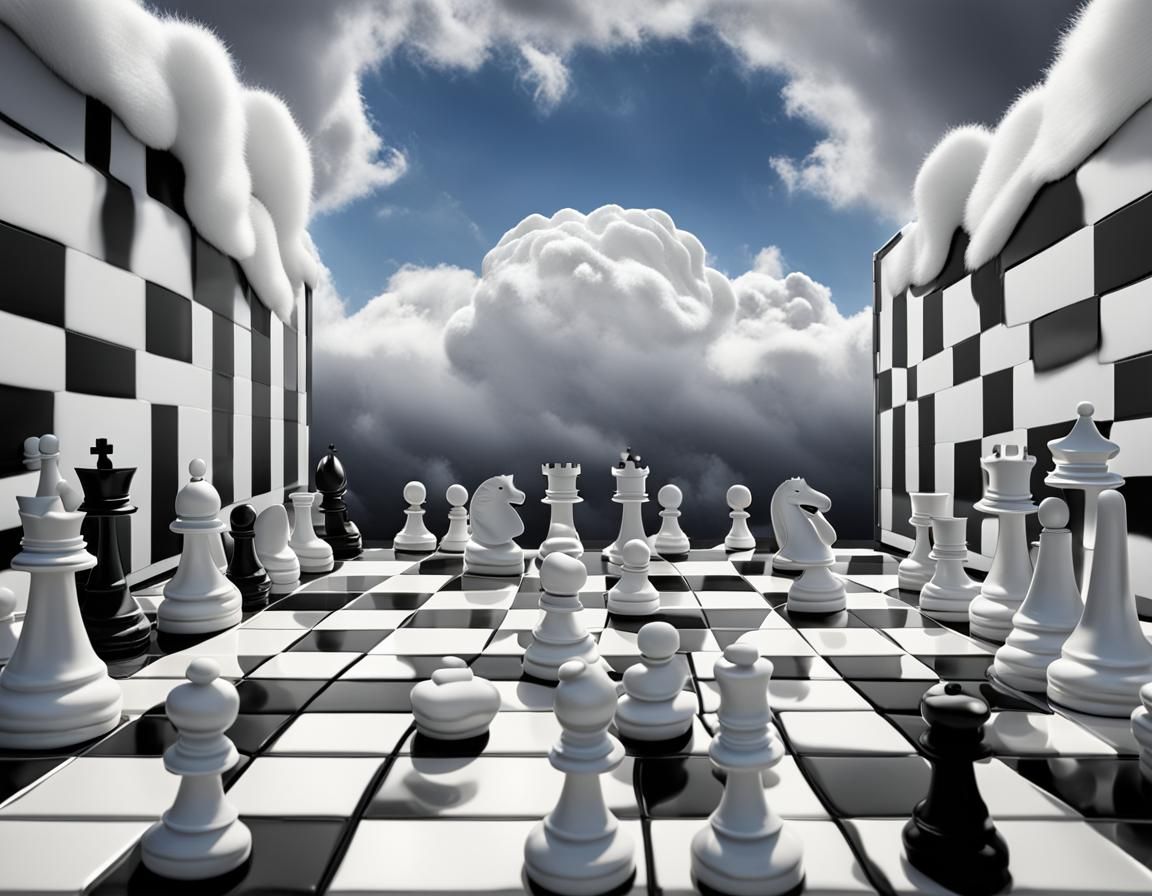 Chess board.