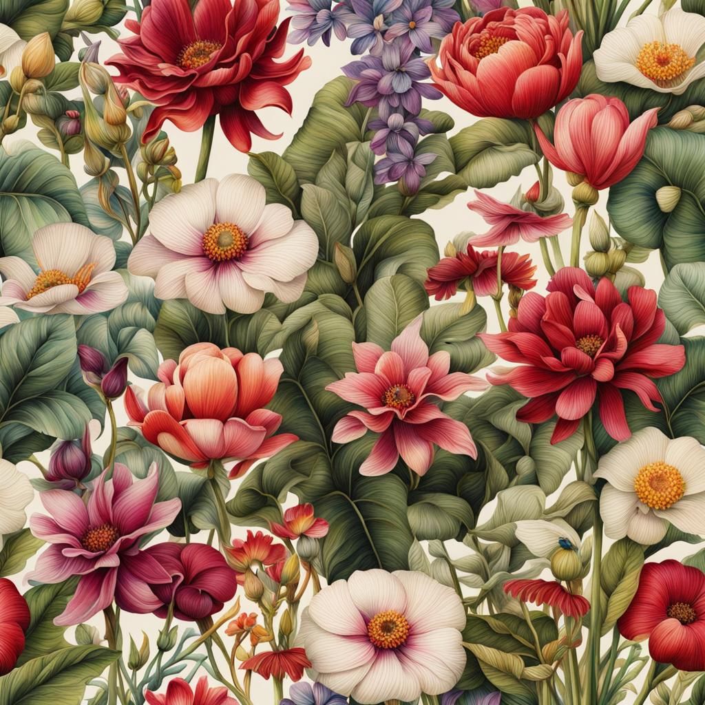 (Garden Botanical Ink:1.3) beautiful, masterpiece, gorgeous,...