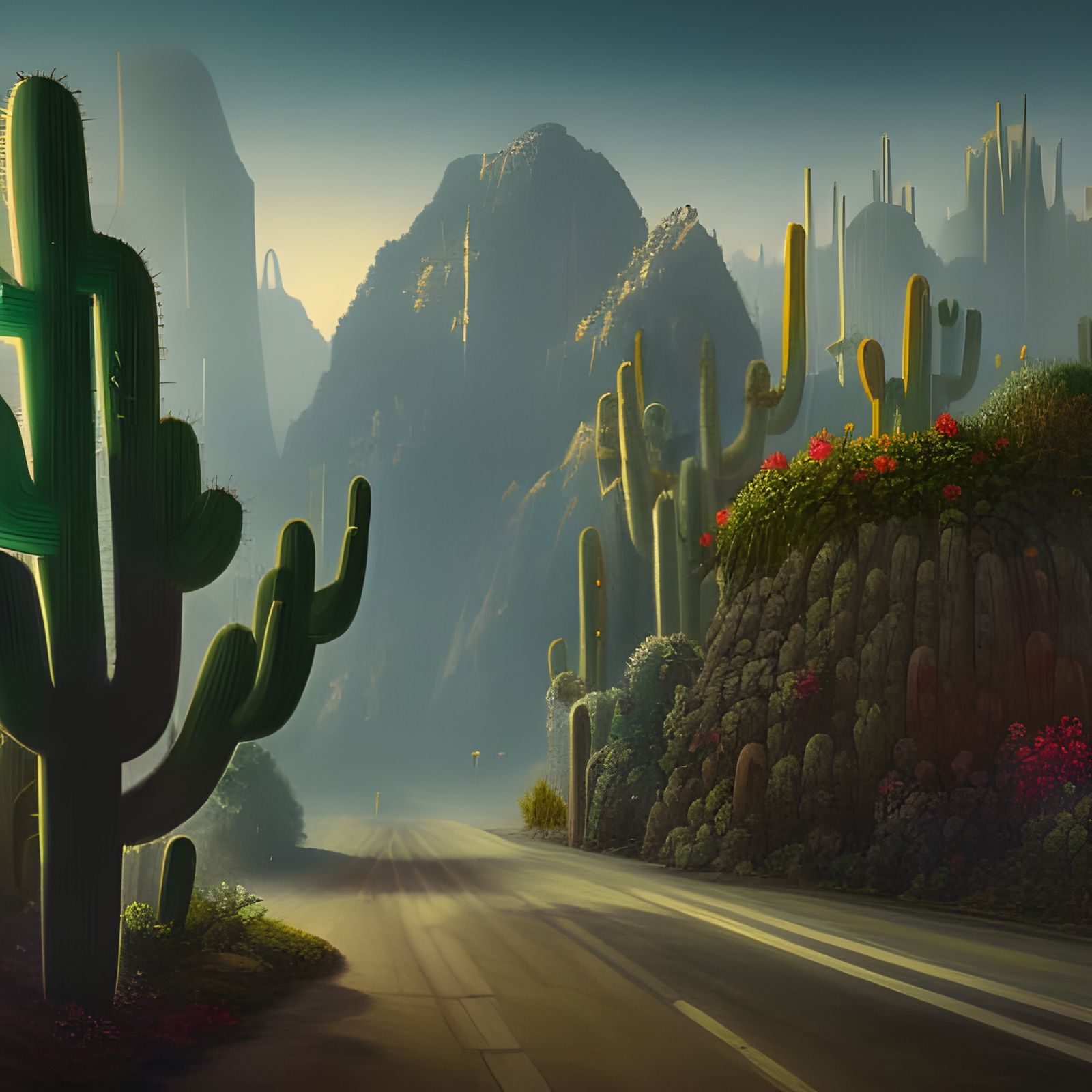 Saguaro Valley - "there's the Arch!"  by @William Wallis