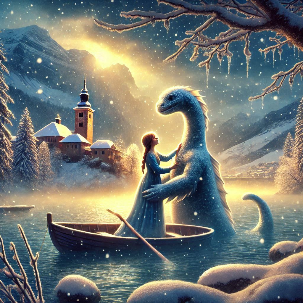 Lady and Loch Ness Monster !!