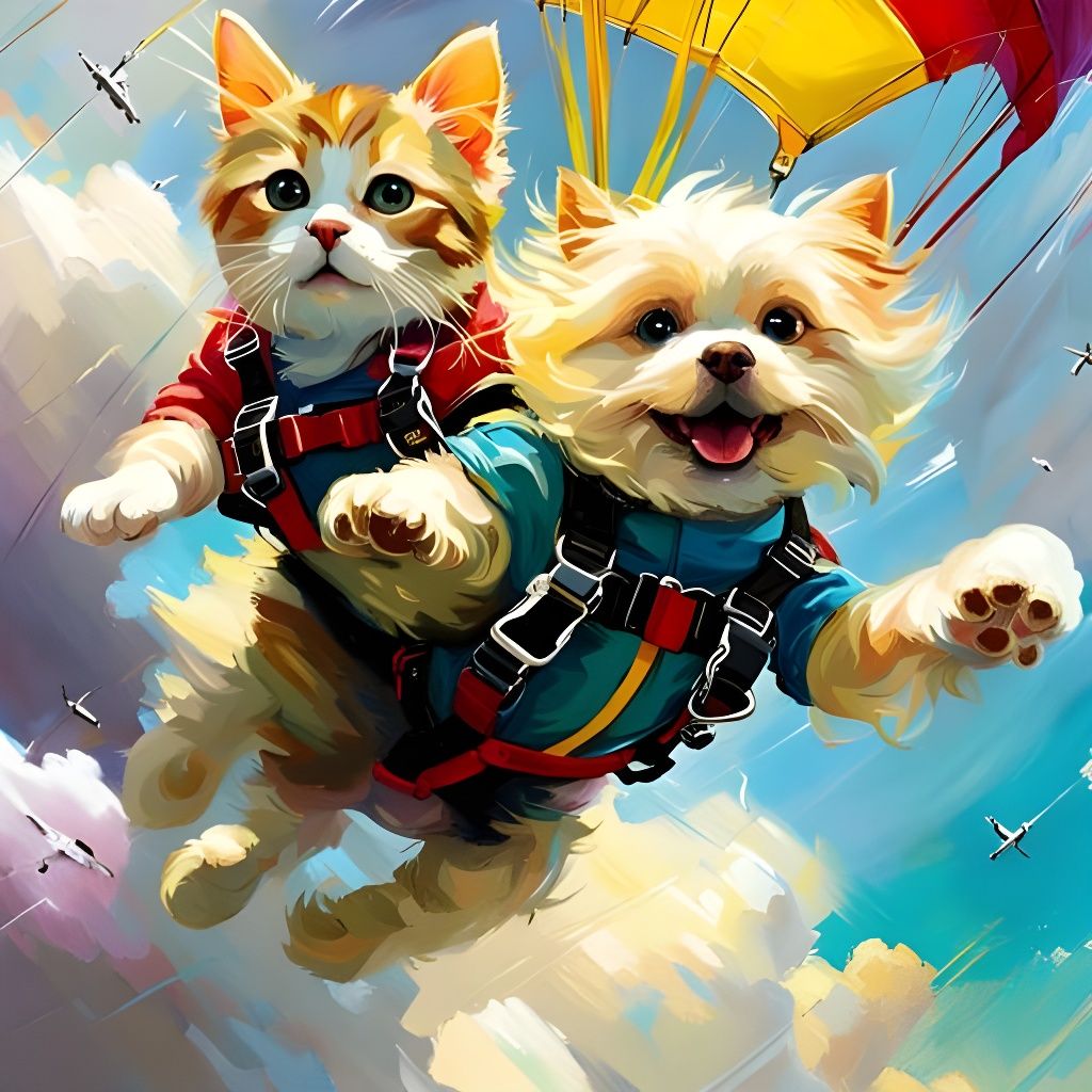 Best friends tandem skydive  by @Sara