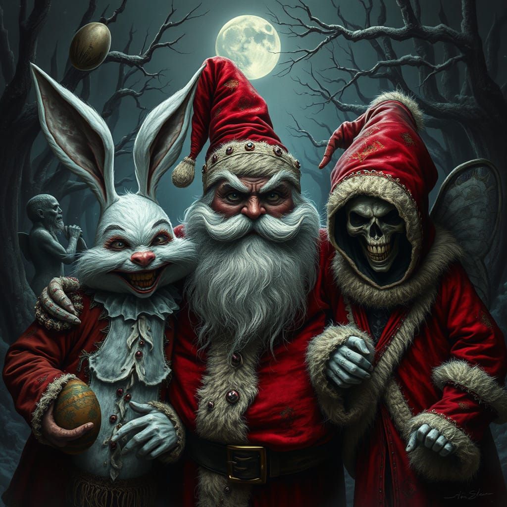 Holiday Characters Gone Bad  by @Kosh