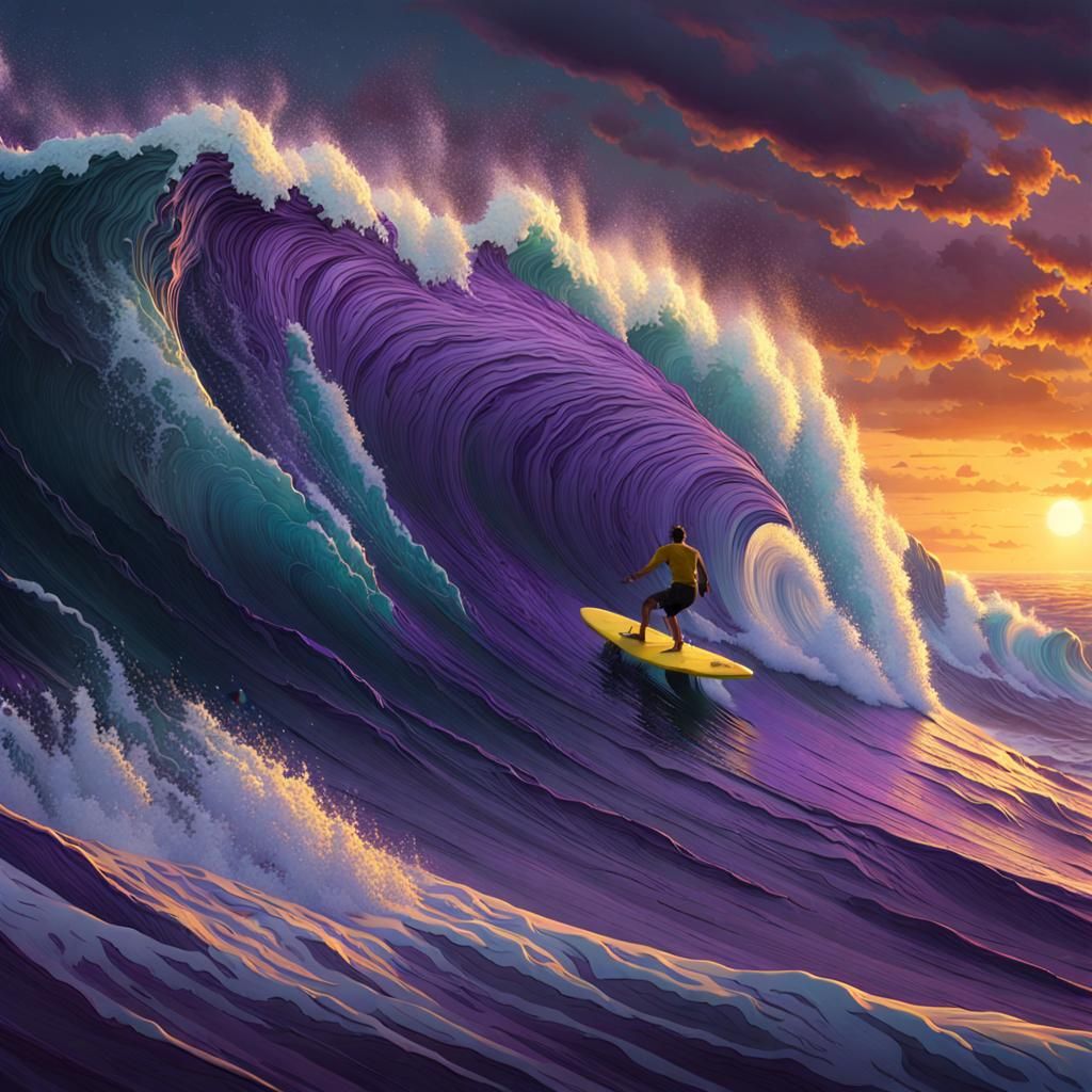About to be taken by the waves