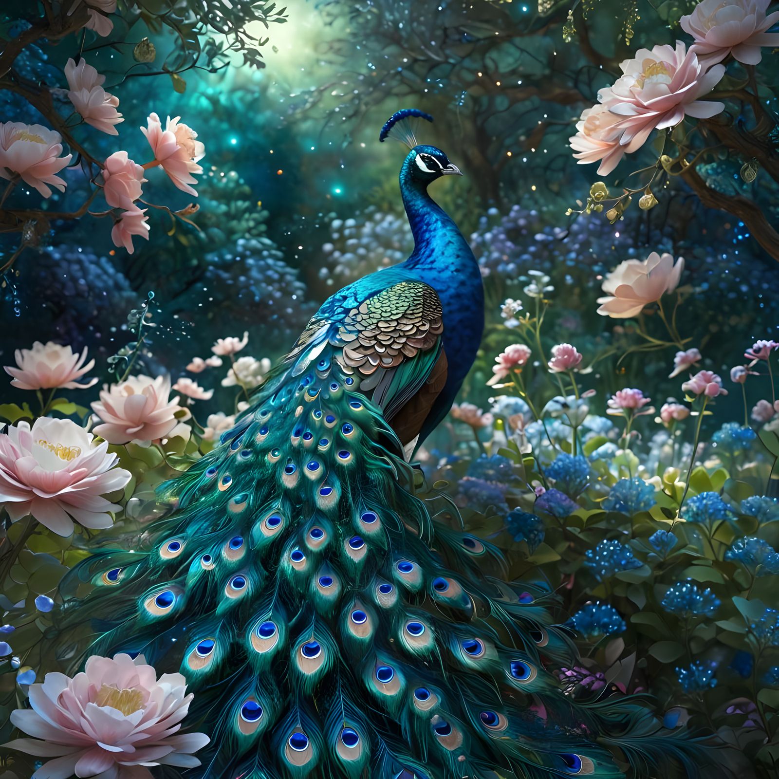 Peacock Garden   by @Shelly