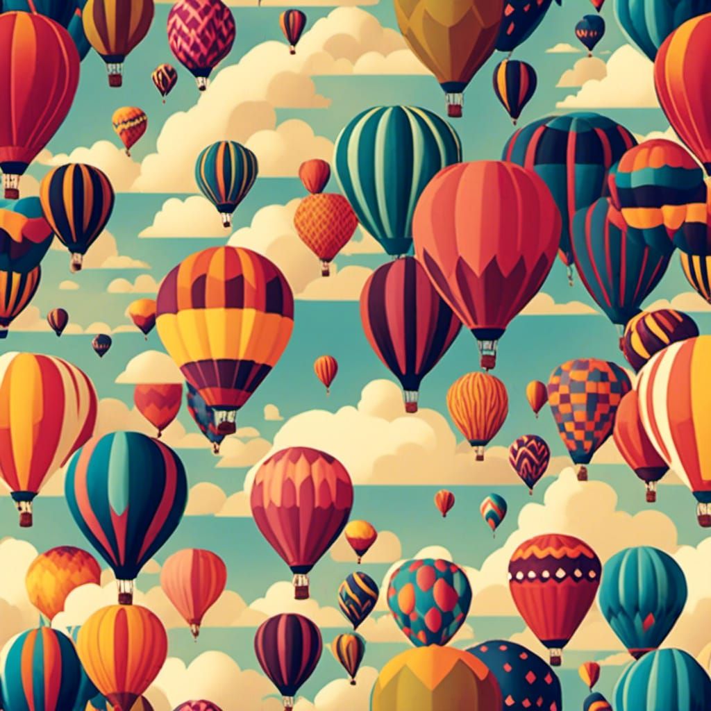  <lora:Surreal Kiwi Style:1.0> A vibrant illustration of a hot air balloon festival at sunrise.