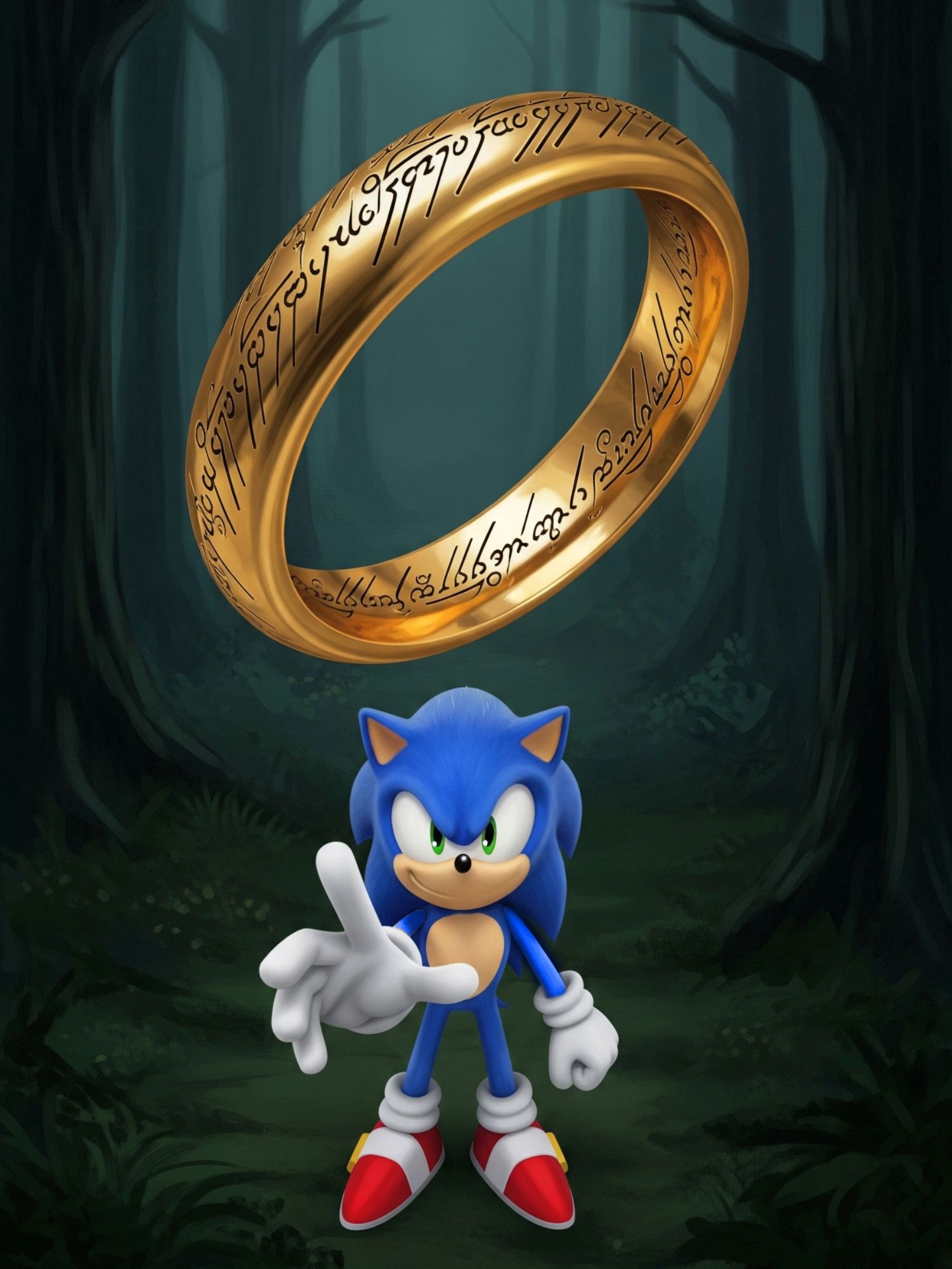 Oops, Sonic picked up the wrong ring...
