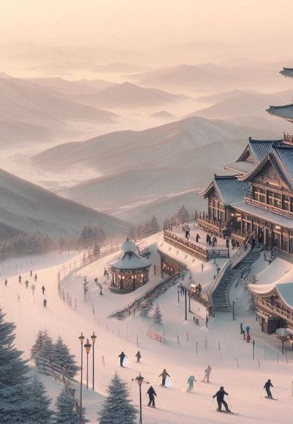 yongpyong ski resort in south korea - views~ ☃️❄️🏔️⛷️