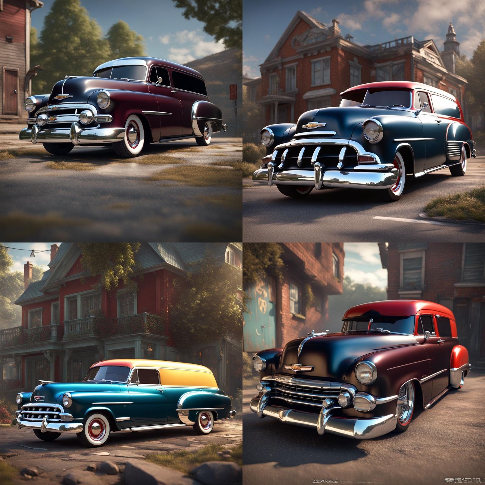 1953 Chevrolet Sedan Delivery low perspective