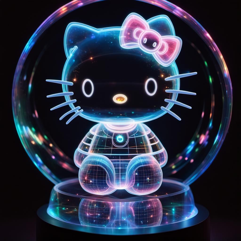 Holo Kitty  by @Mr Doodle