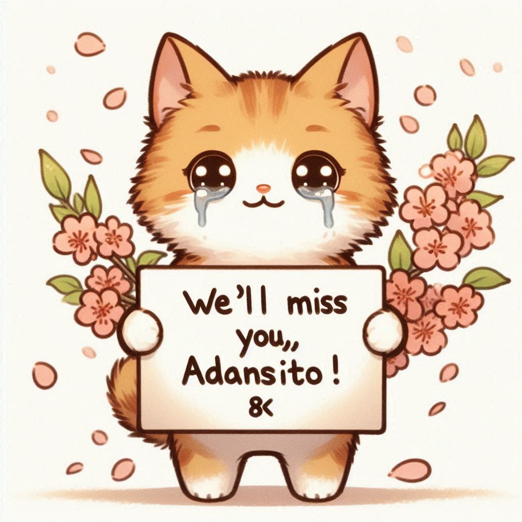 We'll miss you, Adansito! ❤