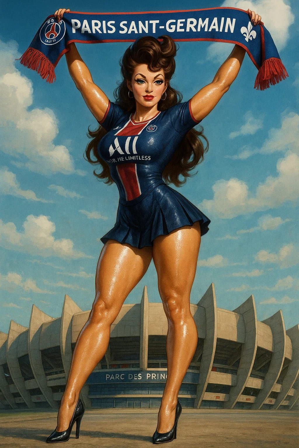 Supporter PSG en pin-up