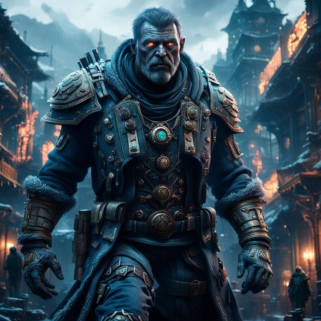 A Made-up Video Game Character  by @Ned Carlyle