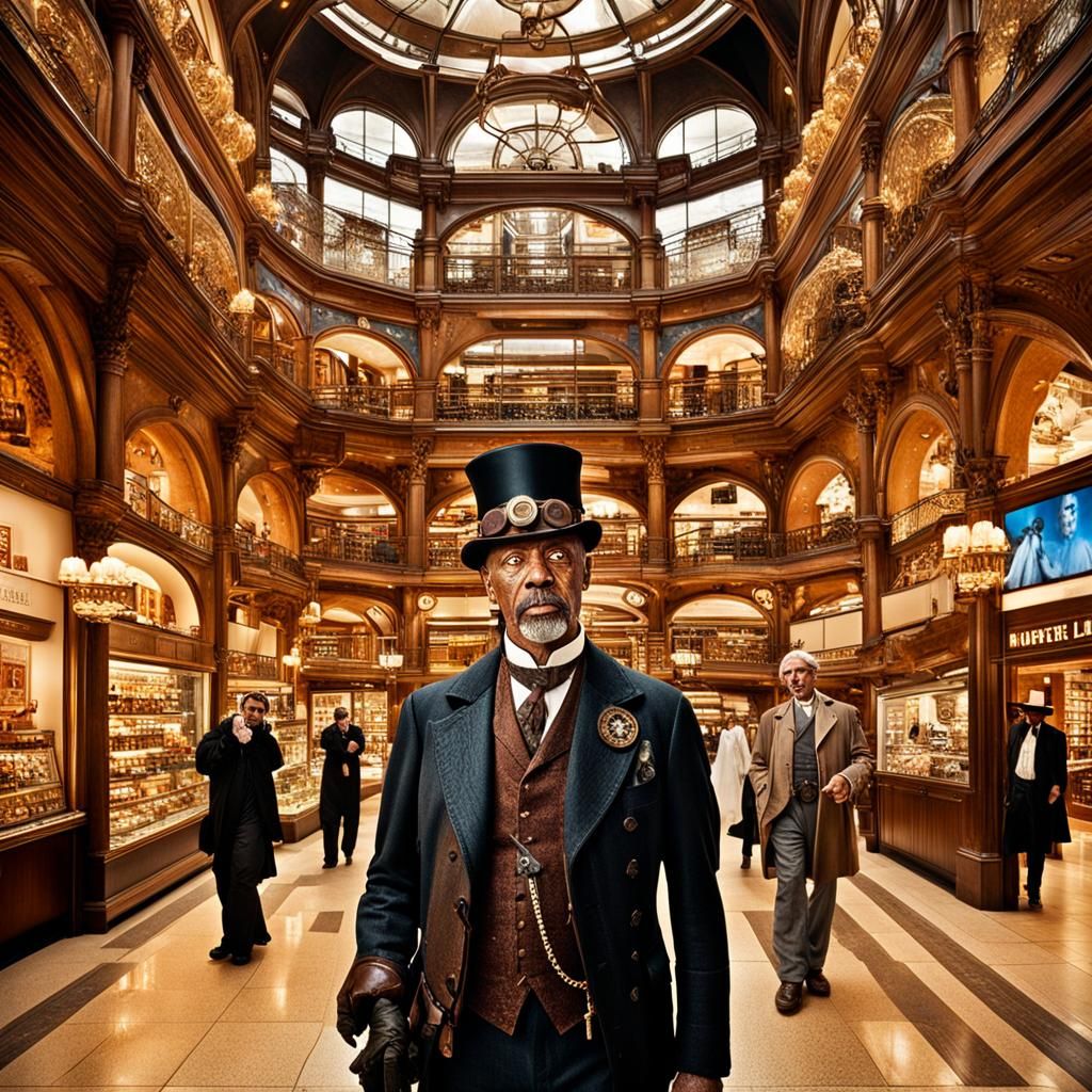 Steampunk, Shopping Mall, Color, Portrait, Murder, Crying, R...