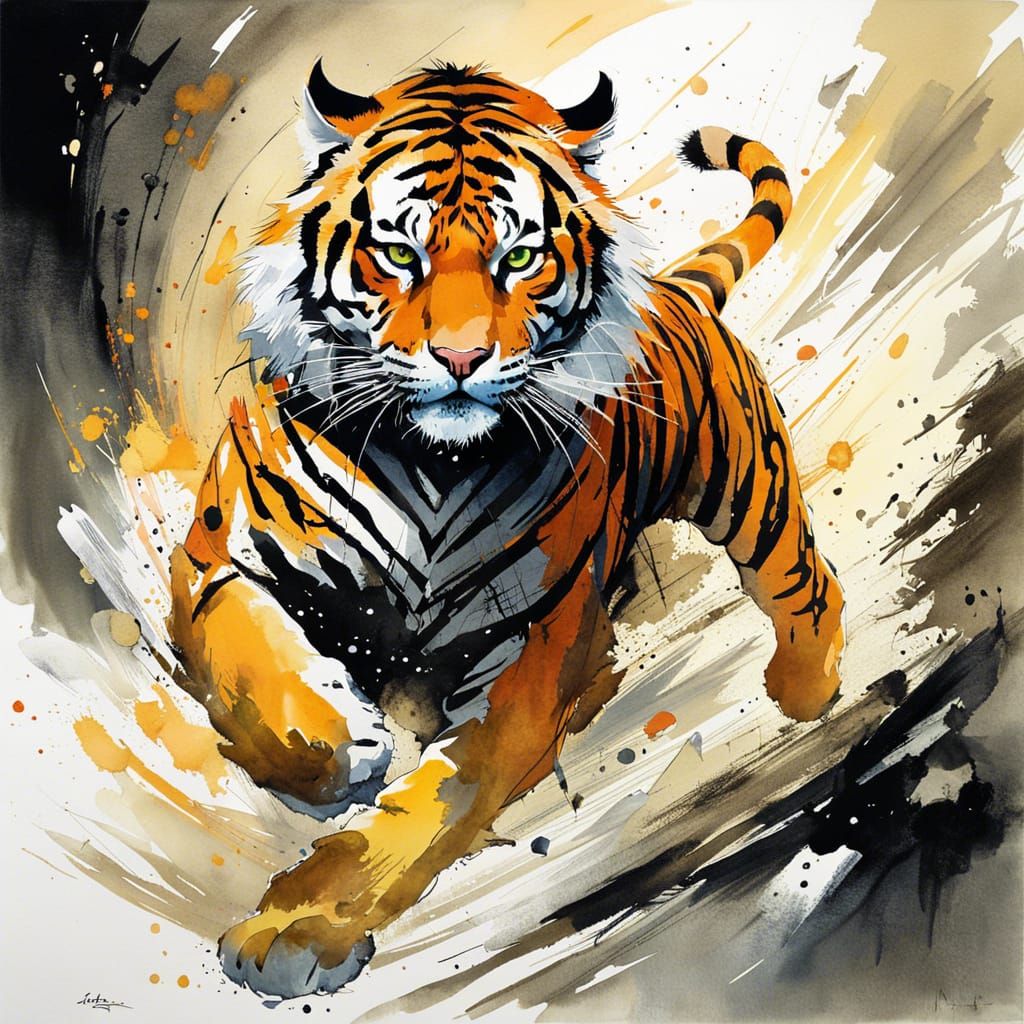 Tiger - AI Generated Artwork - NightCafe Creator