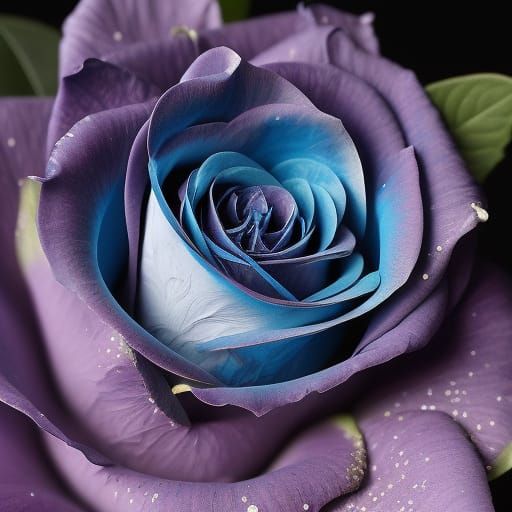 Blue rose - AI Generated Artwork - NightCafe Creator